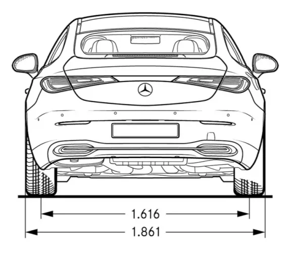 Mercedes,C236,Classe E,Coupé,taille