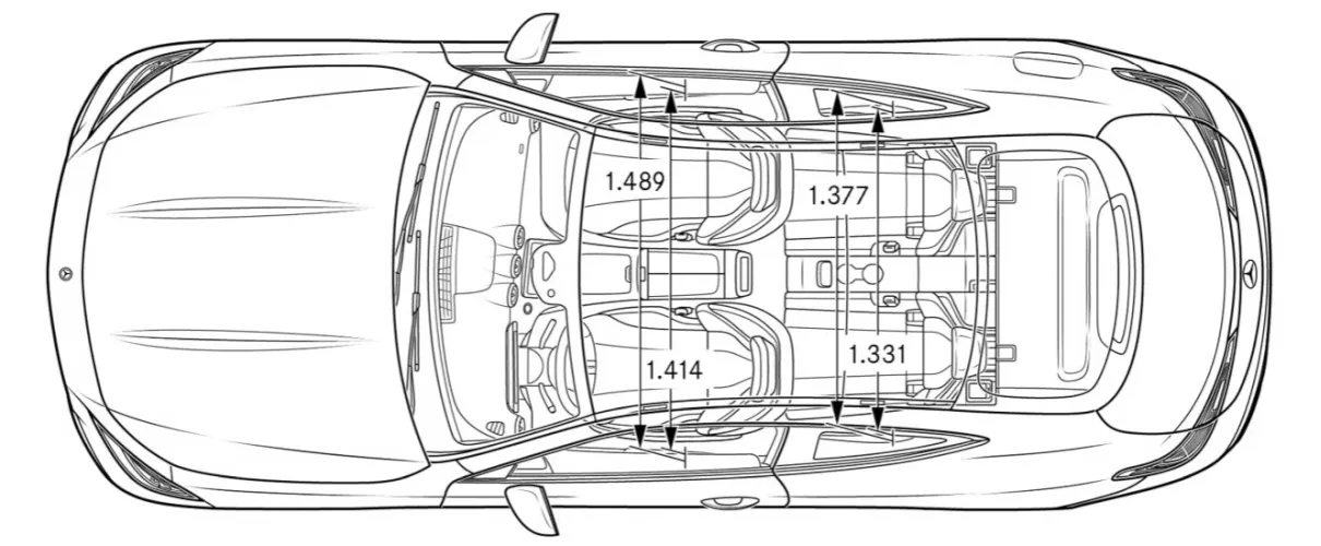 Mercedes,C236,E-class Coupe,dimensions