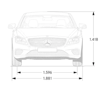 Mercedes,C218,CLS,dimensions