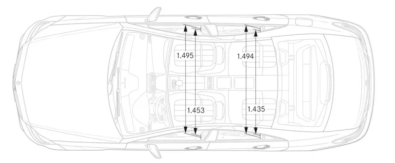 Mercedes,C218,CLS,dimensions