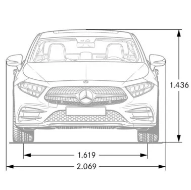 Mercedes,C257,CLS,dimensions
