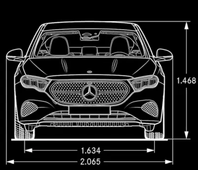 Mercedes,w214,Maße
