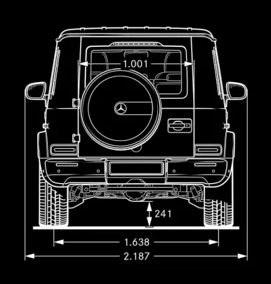 Mercedes,W463_2,G-class,Maße