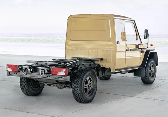 Mercedes,W464,G-klasse,Chassis,Rückansicht