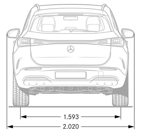 Mercedes・h243・GLA・Rückansicht