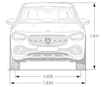 Mercedes,h247,GLA,Front view