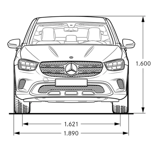 Mercedes,C253,GLC-Coupé,Maße