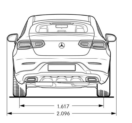 Mercedes,C253,GLC-Coupe,dimensions