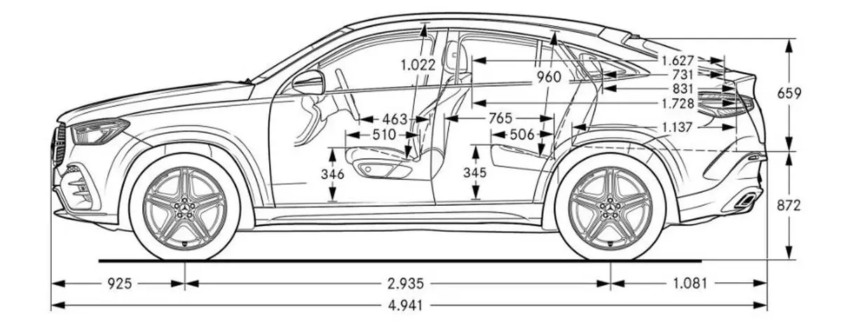 Mercedes,C254,GLC-Coupe,dimensions