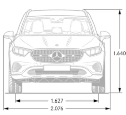 Mercedes,x254,GLK,dimensions