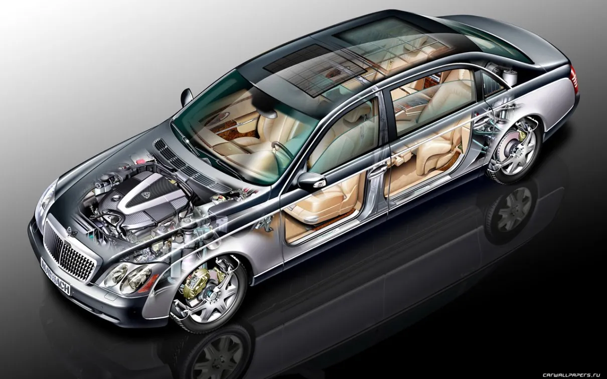 Mercedes,W240,Maybach,62,Perspective view