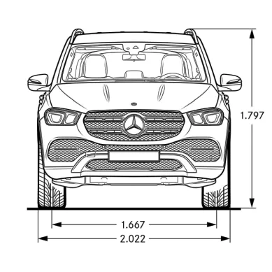 Mercedes,V167,GLE,dimensions