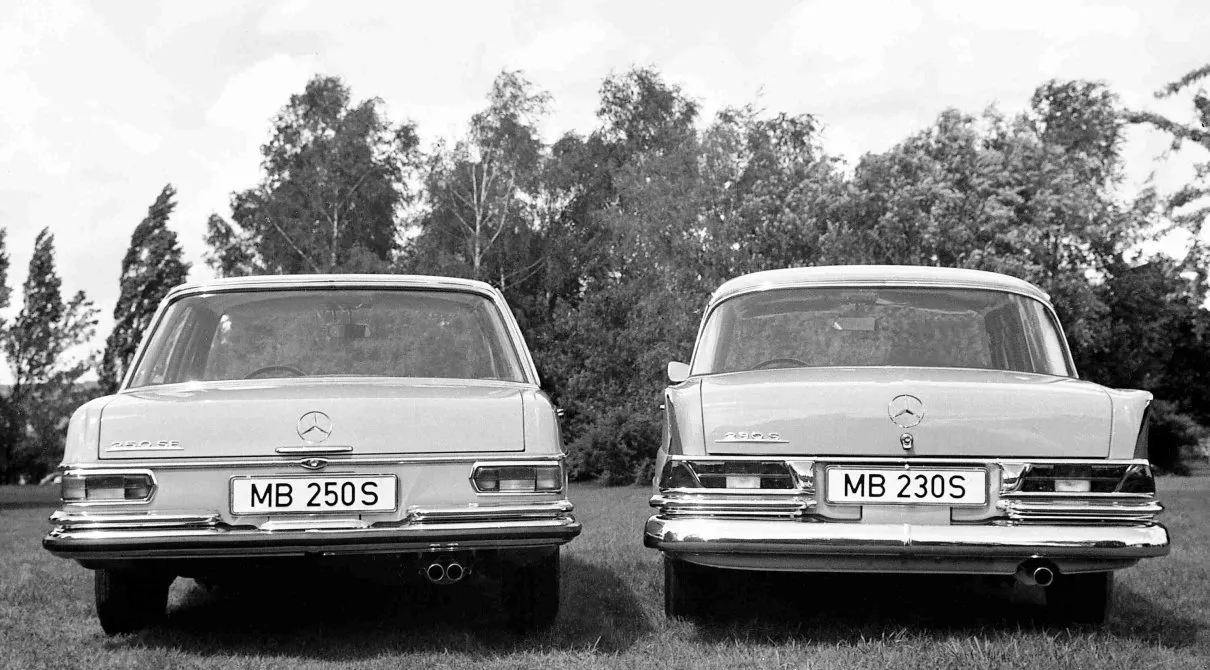 Mercedes,W108-w111,vue arrière