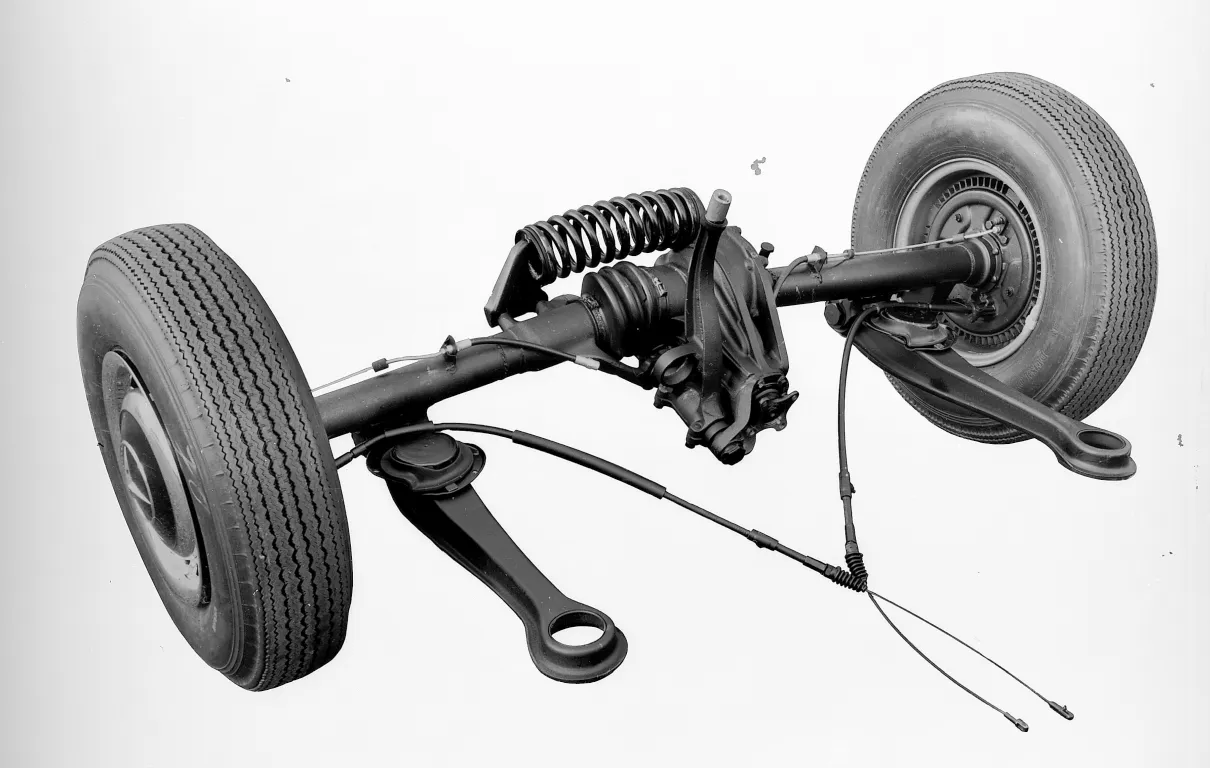 Mercedes,W180,Rear suspension