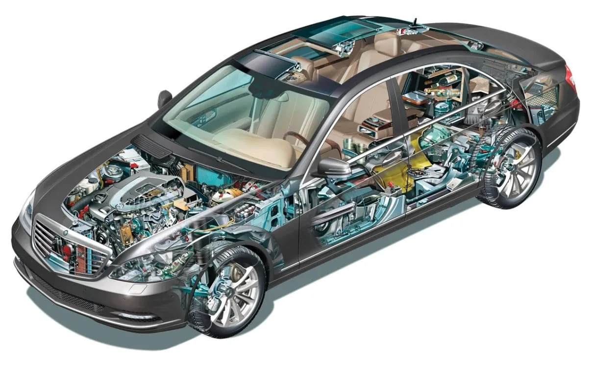 Mercedes,W221,S-class,Perspective view