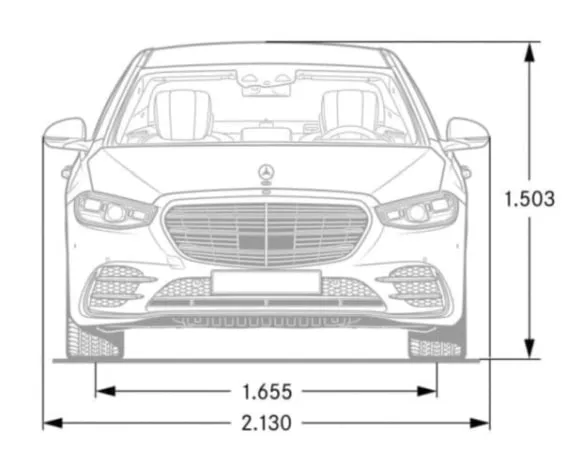 Mercedes,W223,Classe S,7ème,taille