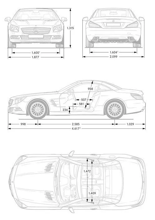 Mercedes,R230,SL,taille