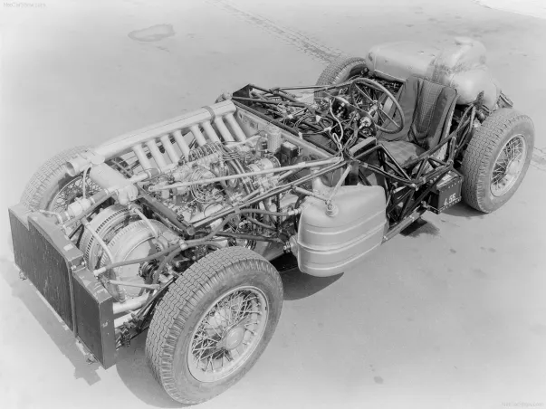 Mercedes,W196,300slr,vue de perspective