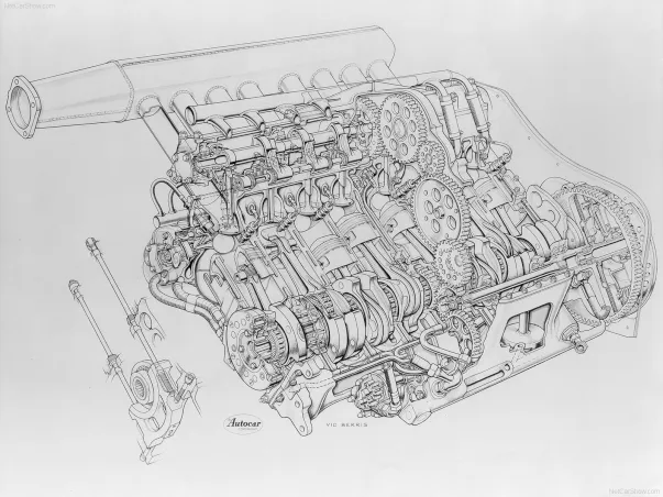 メルセデス,W196,300slr,エンジン