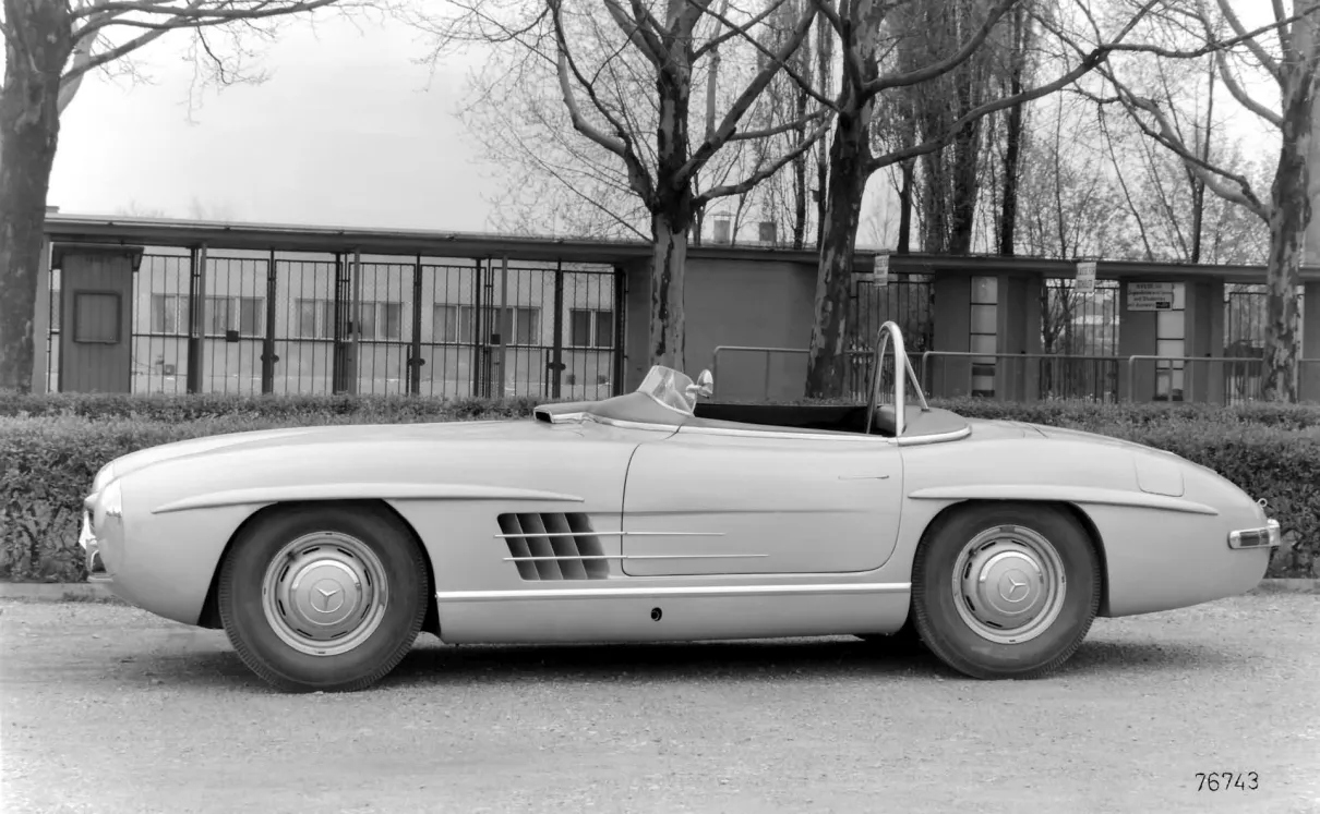 Mercedes,W196,300sls,Seitenansicht