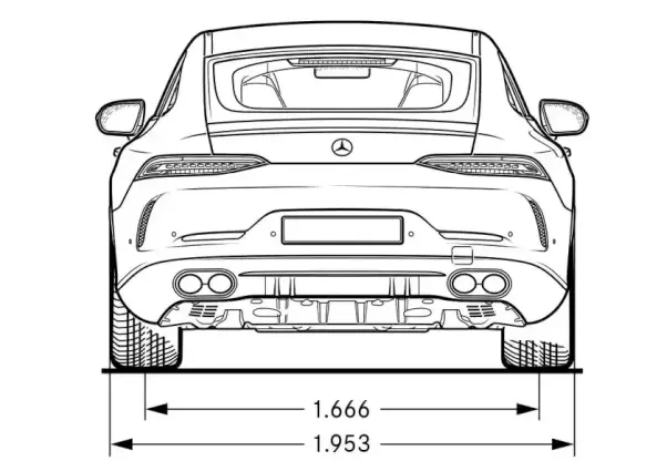 Mercedes,x290,AMG GT,Maße